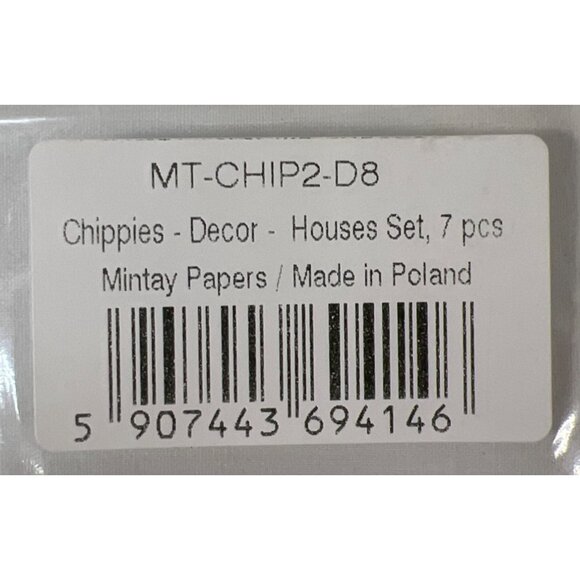 Mintay Chippies Chipboard Decor Elements Houses Set MT-CHIP2-D8 - Picture 4 of 4